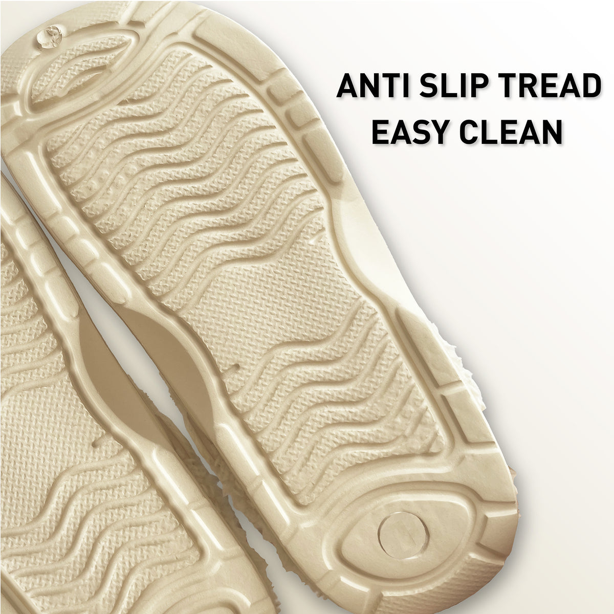 Ladies Fleece Lined Clogs beige