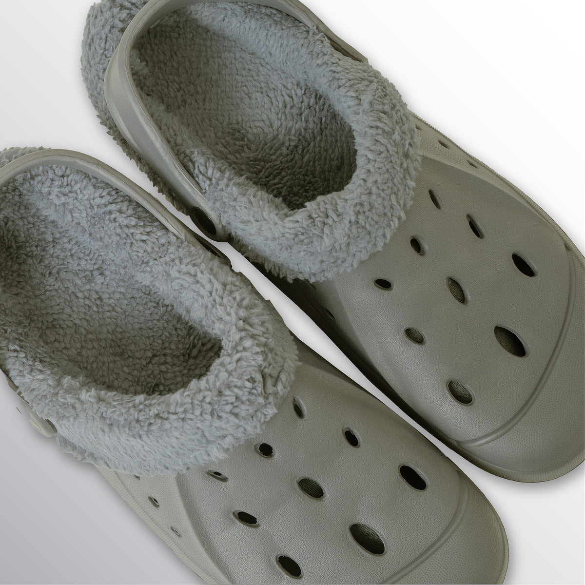 Mens Fleece Lined Clogs navy
