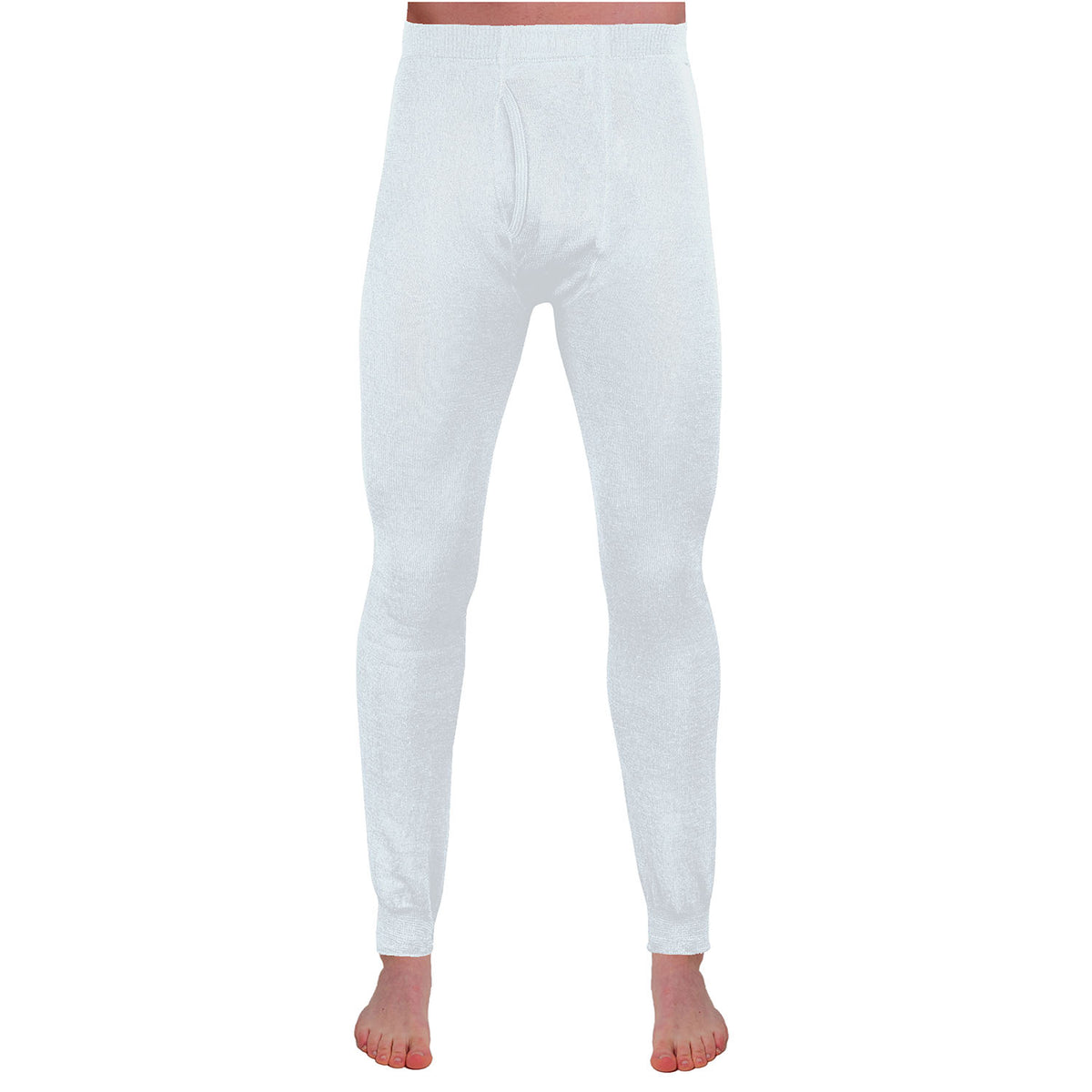 Mens Thermal Underwear Long John Ivory
