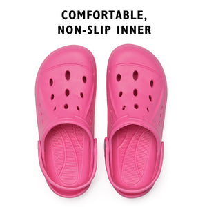 Womens Comfort Hot Pink Clogs