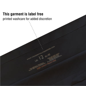 Womens 5PK No VPL Black Bikini Briefs