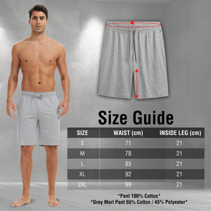 Mens 3PK Grey/Black Lounge Shorts