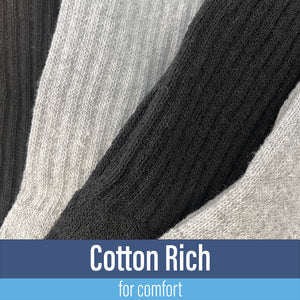 Mens 12 Pack Leisure Socks Assorted