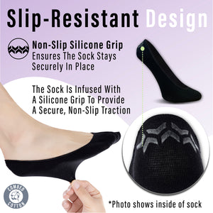 Womens 6pk Assorted Invisible Socks