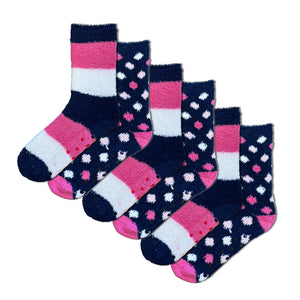 Ladies TEW 6 Pack Cosy Socks