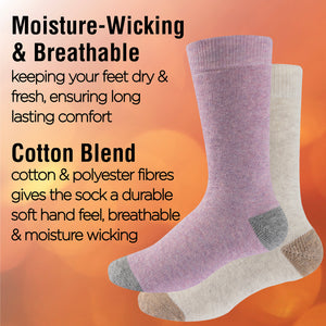 Womens 5 Pack Thermal Socks (Assorted)