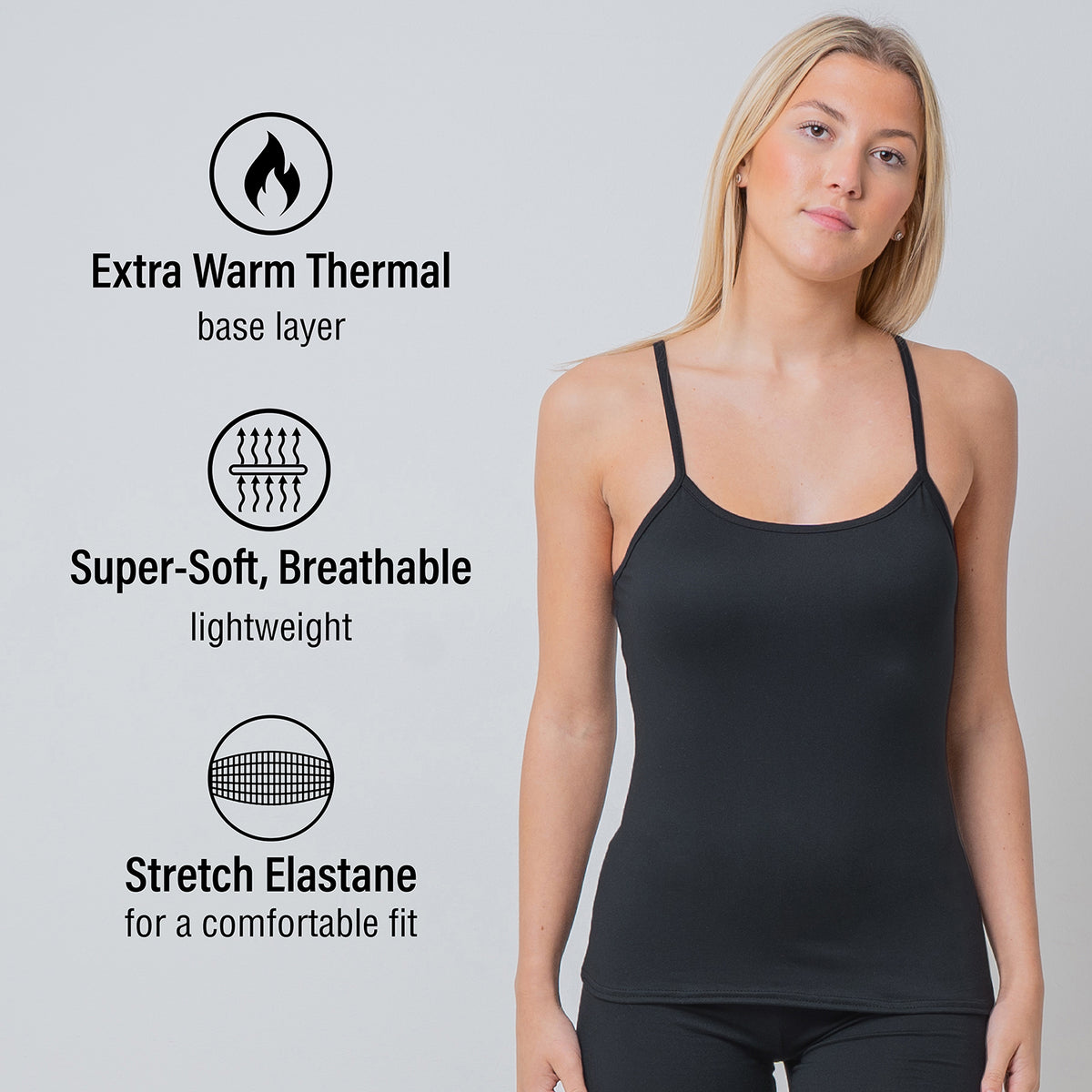 Ladies Thermal Underwear Trendy Black