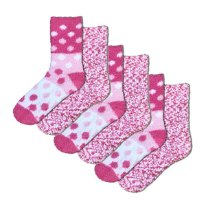 Ladies TEW 6 Pack Cosy Socks