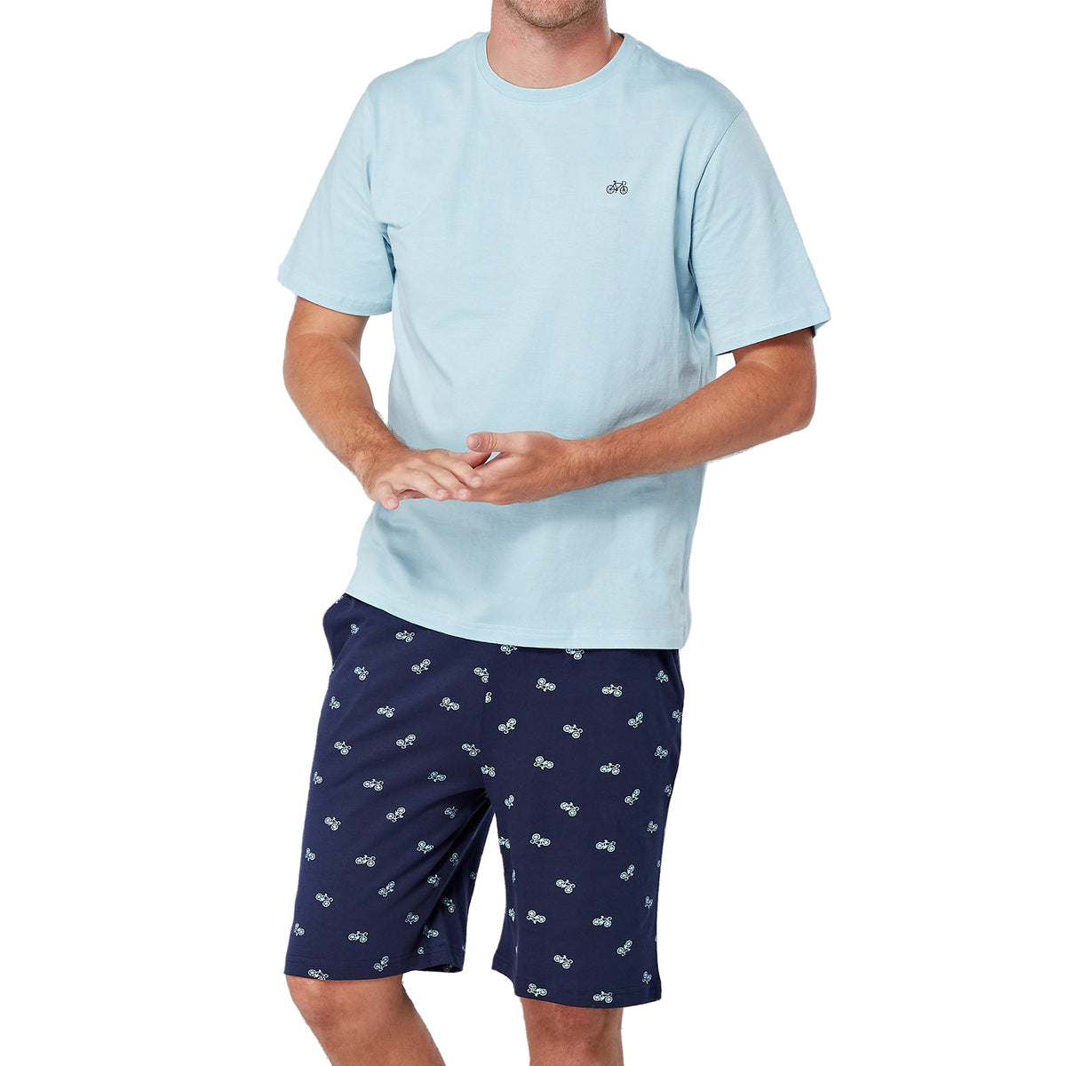 Bike Design Shorty Pyjama Set