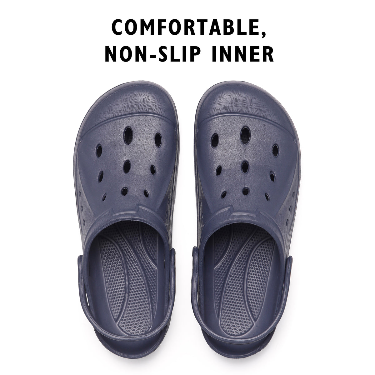 Mens Comfort Navy Clogs