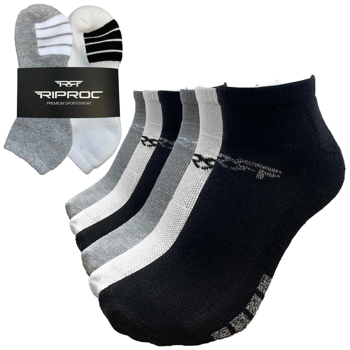 Mens 6PK Low Cut Assorted Sports Socks