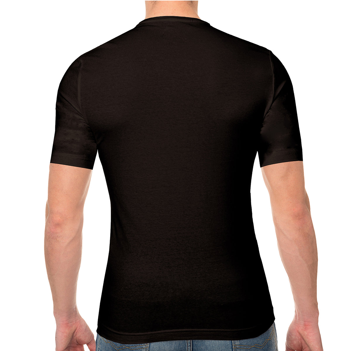 Mens Thermal Underwear Short Sleeve Top Black