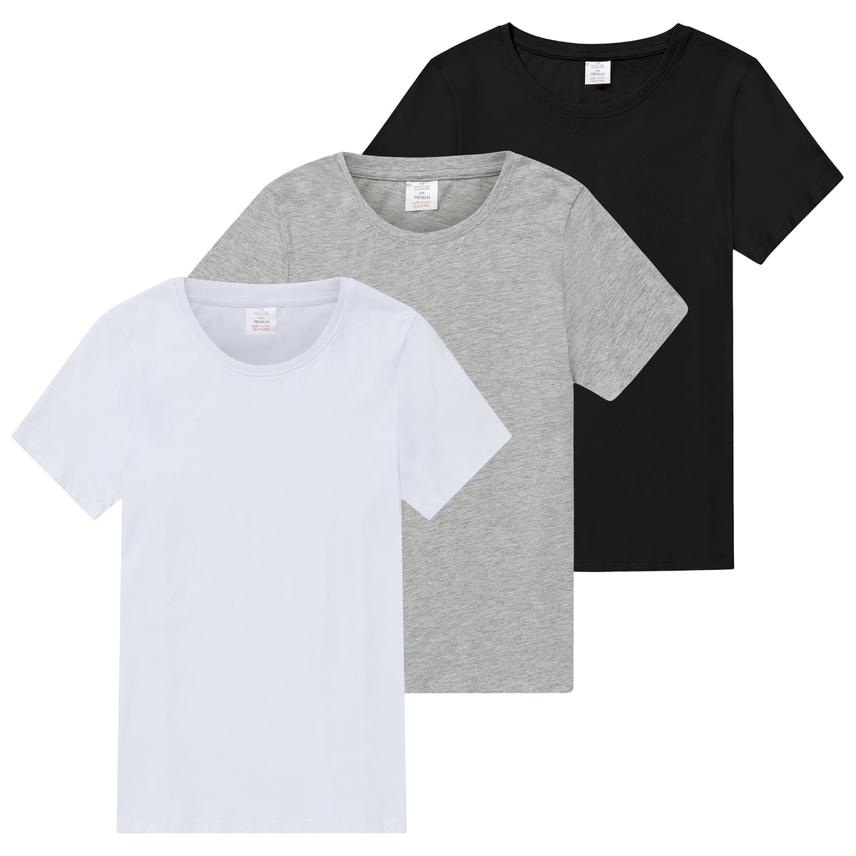Womens 3 Pack T- Shirt Assorted 1