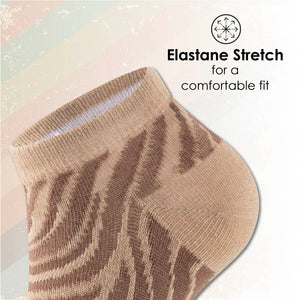 Womens 10 Pack Trainer Liner Socks (Animal - Assorted)