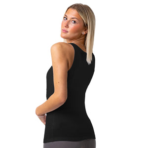 Ladies Full Length Black Vest
