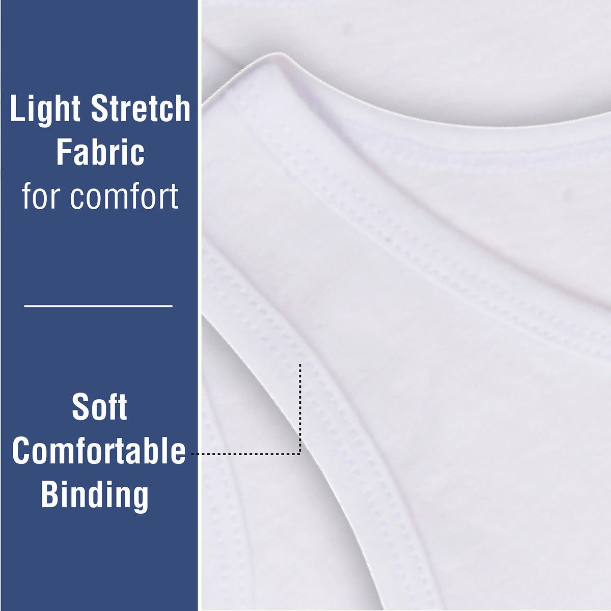 Boys 5pk Cotton White Vests