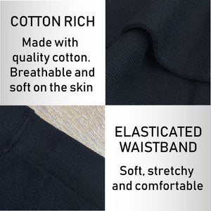 Girls 3pk Cotton Rich Black Tights