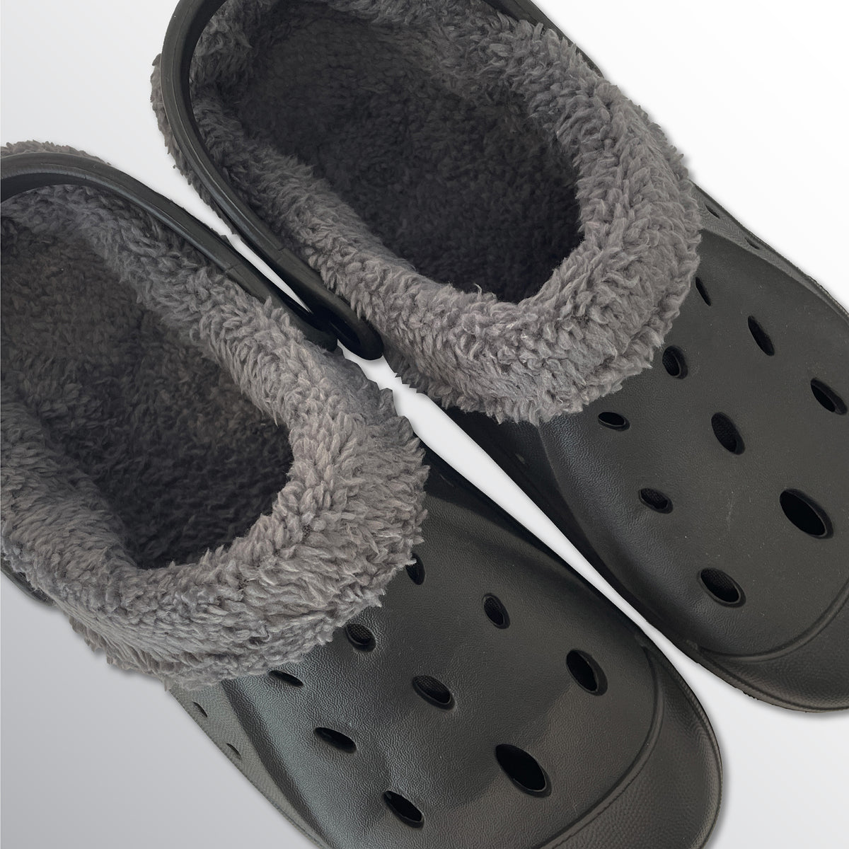 Mens Fleece Lined Clogs navy