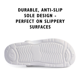 Womens Comfort White Clogs