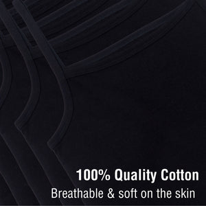 Girls Black 5 Pack Cami Vests