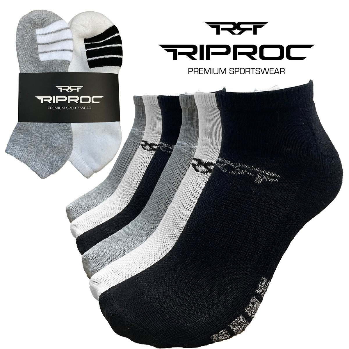 Mens 6PK Low Cut Assorted Sports Socks