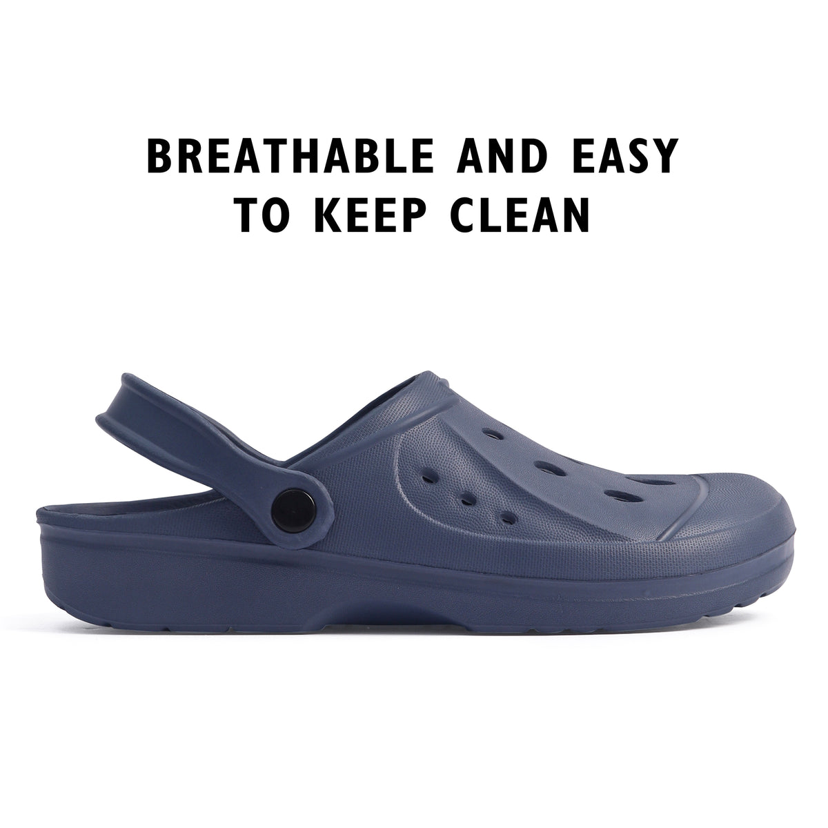 Mens Comfort Navy Clogs
