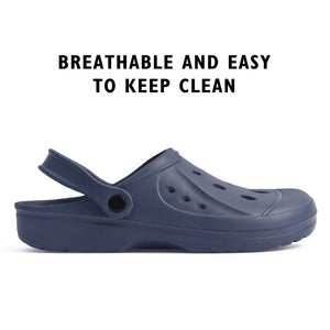 Mens Comfort Navy Clogs