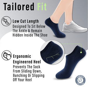 Mens 12pk Low Cut Assorted Trainer Socks