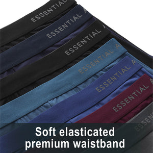 6PK Mens Boxer Premium Bamboo Assorted