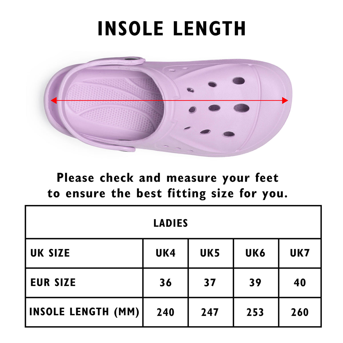 Womens Comfort Lilac Clogs