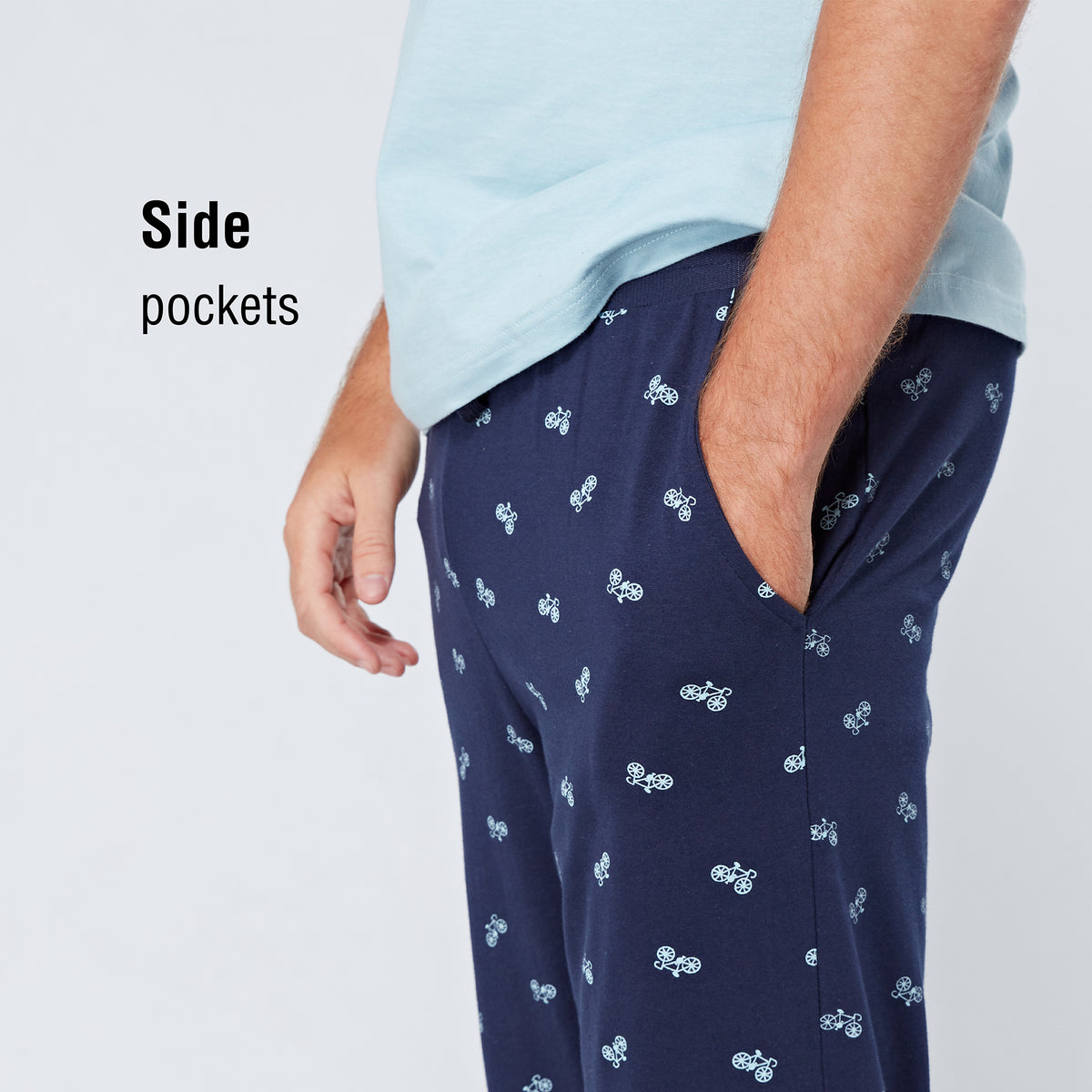 Mens Bike Design Long Pyjamas