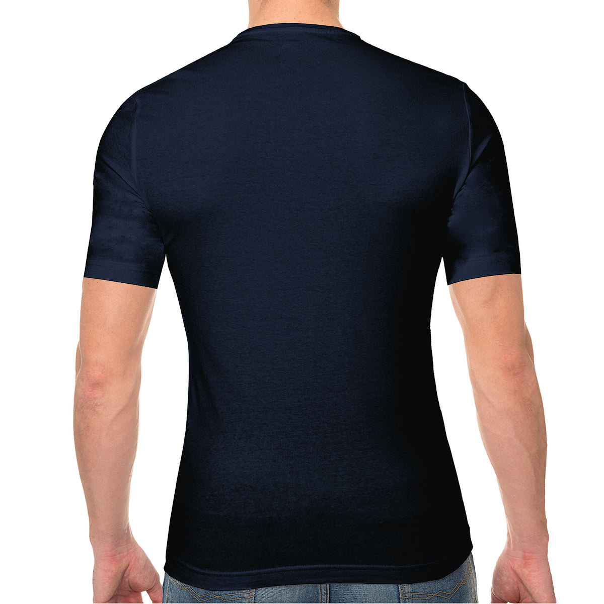 Mens Thermal Underwear Short Sleeve Top Navy