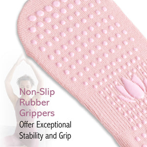 Womens 4pk Yoga & Pilates Pastel Trainer Socks