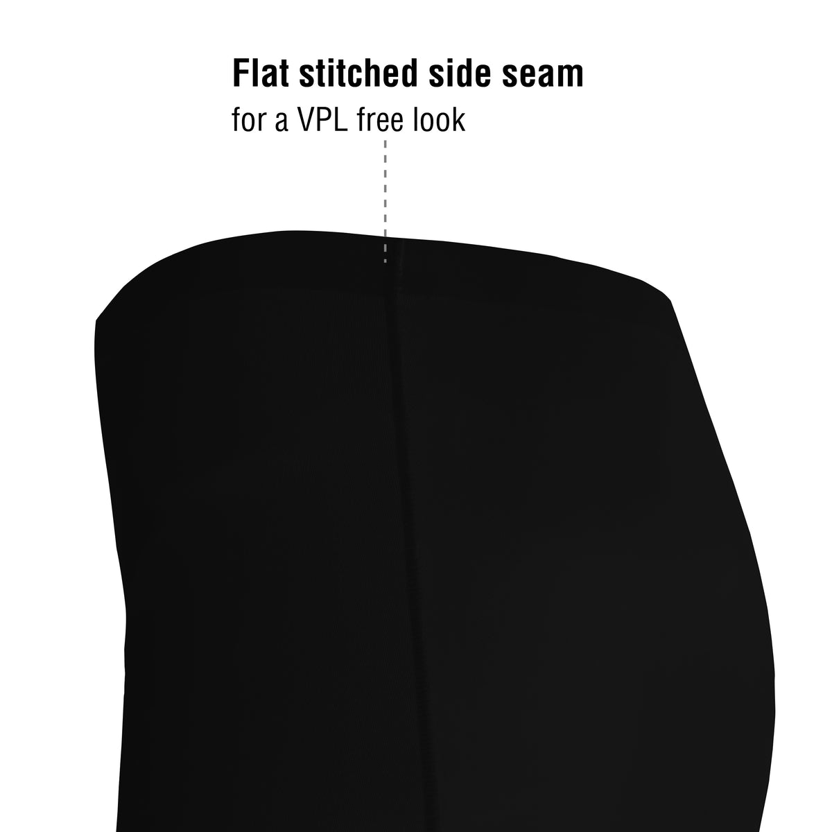 Womens 5PK No VPL Black Bikini Briefs
