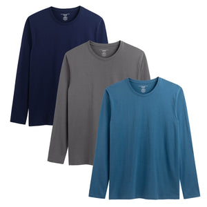 Mens 3PK Navy/Blue/Grey T- Shirt