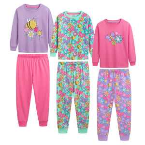 Girls 3PK Bee LS Long Pyjamas - Younger