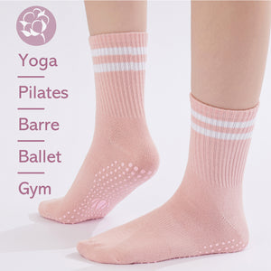 Womens 4pk Yoga & Pilates Pastel Ankle Socks