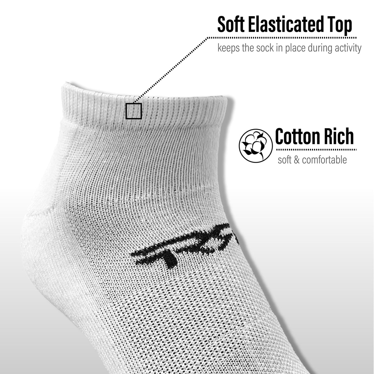 Mens 6PK Low Cut Assorted Sports Socks