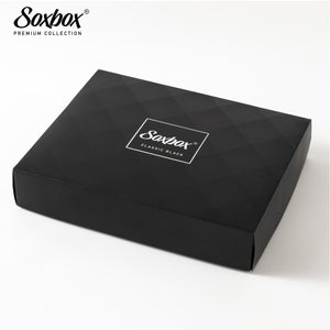 Mens 12PK Black Embroidery Socks - Soxbox