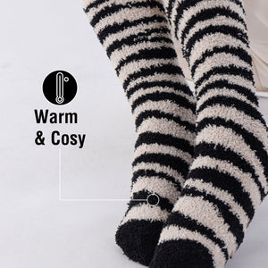 Womens 5pk Netural/Animal Cosy Socks
