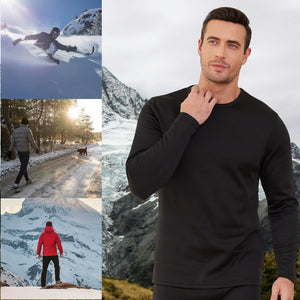 Mens Cosy Black Thermal Underwear