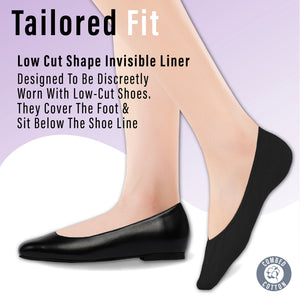Womens 6pk Assorted Invisible Socks