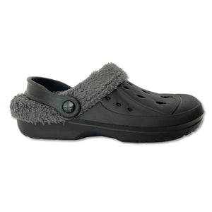 Mens Fleece Lined Clogs navy