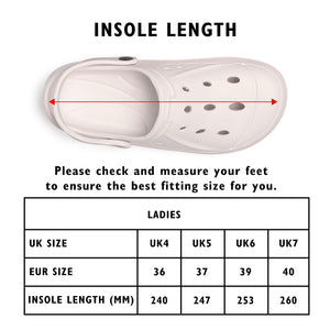 Womens Comfort Lilac Clogs