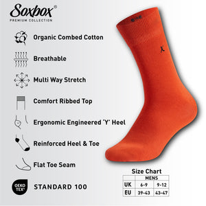 Mens 12PK Assorted Embroidery Socks - Soxbox