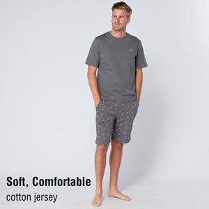 Plane Design Shorty Pyjama Set