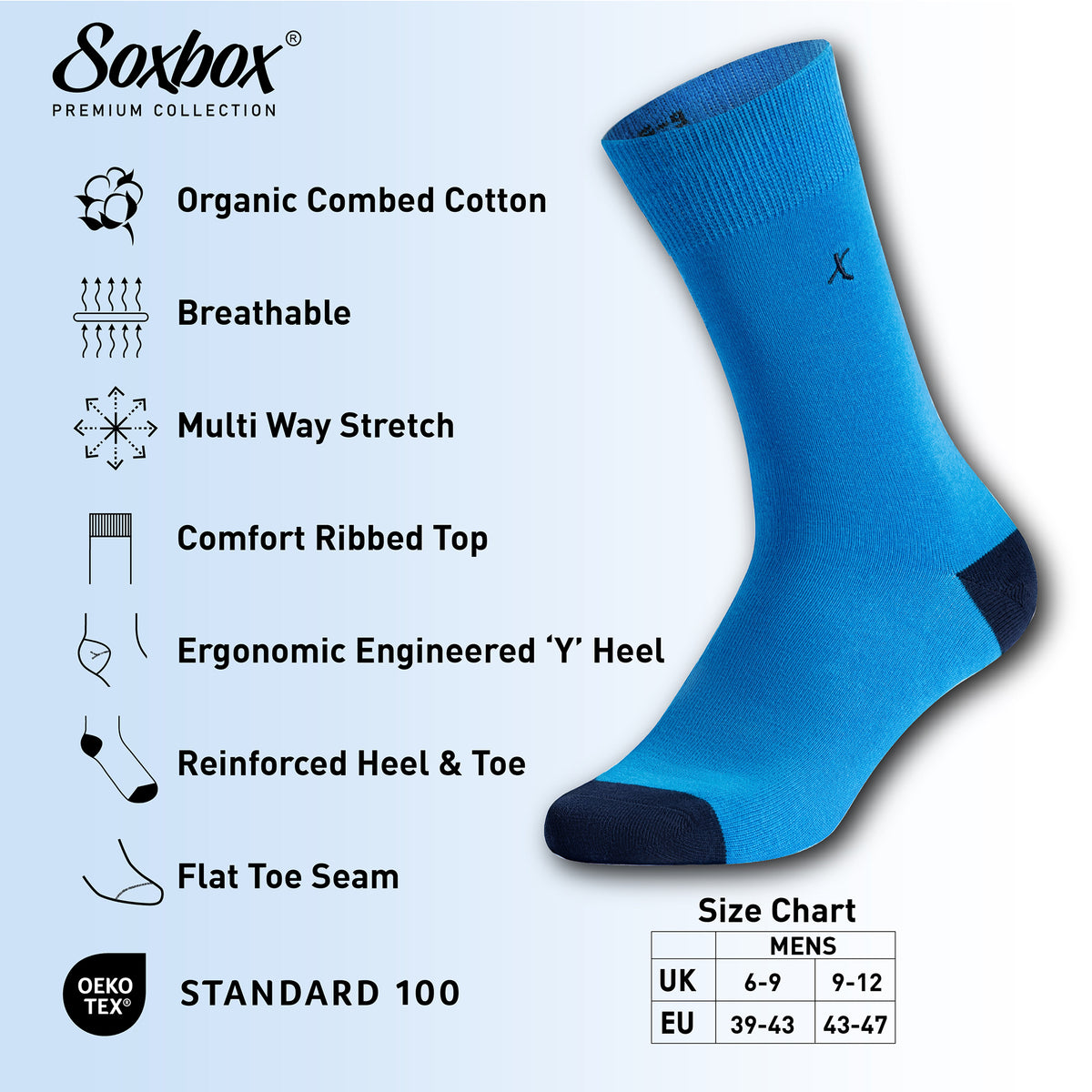 Mens 12PK Bright Embroidery Socks - Soxbox