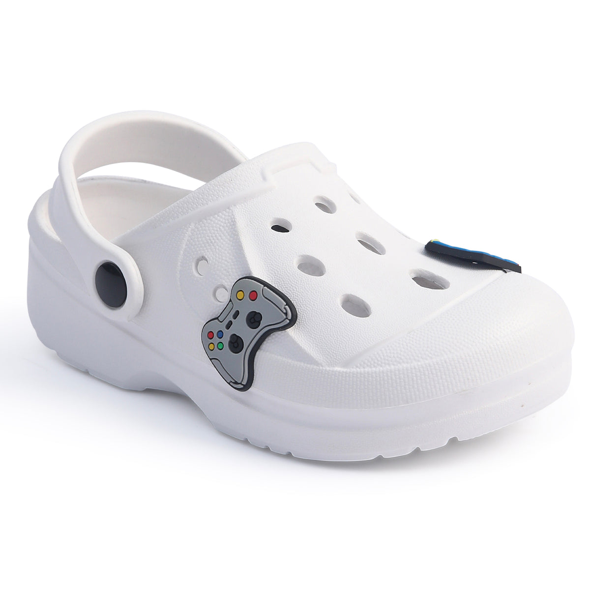 Boys Comfort White Clogs