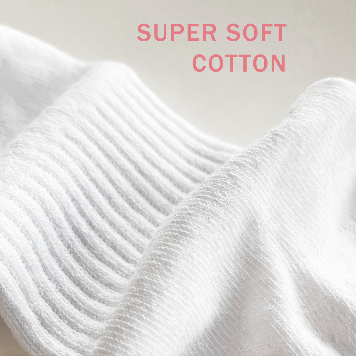 Ladies 15 Pack Cotton Blend White Trainer Liners