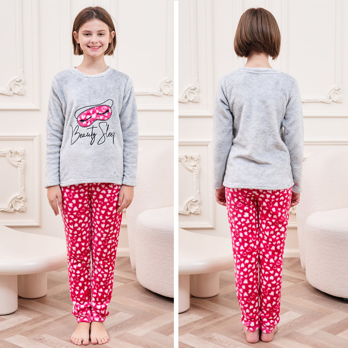 Girls Fleece Beauty Sleep Pyjamas